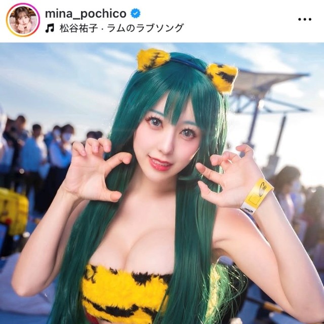 音羽美奈インスタグラム(@mina_pochico)より