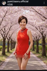 由美かおるのインスタグラム@yumi.kaoru.officialより