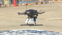 ドローンで離島に薬を運ぶ実証実験　笠岡市　白石島
