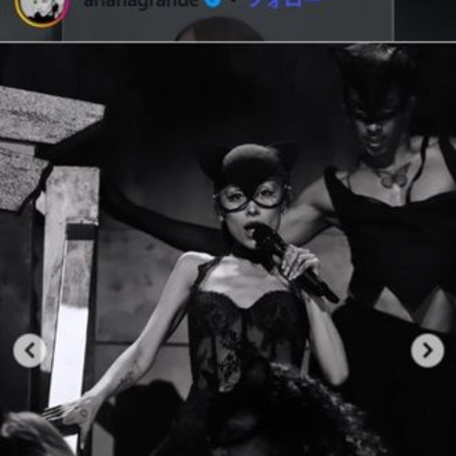 アリアナ・グランデのインスタグラム＠arianagrandeより