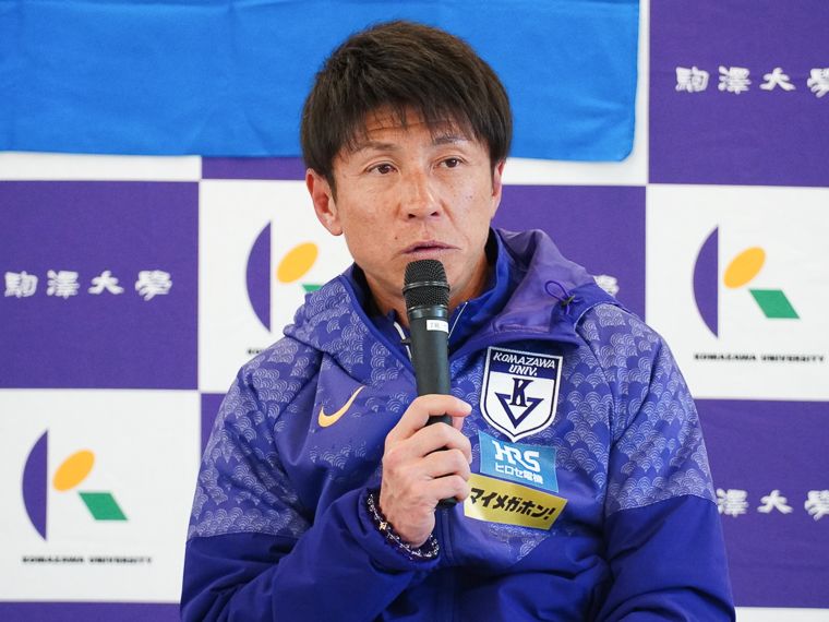 在庫処分セール 駒澤大陸上部ロンT サイズL 陸上用シャツ