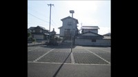 事故があった駐車場　岡山市提供