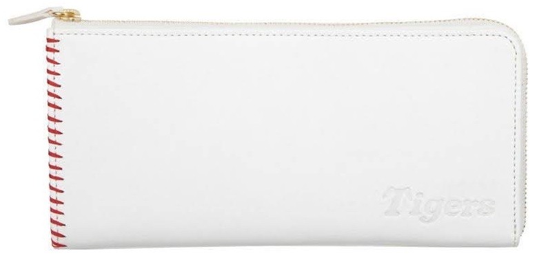 ミズノ 野球ボールデザイン 財布 阪神タイガース ボール革長財布