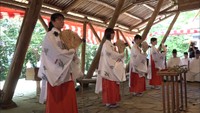小豆島の阿豆枳島神社で秋の例大祭　島の守り神に「巫女の舞」奉納　香川