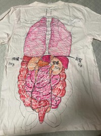 リアルに描かれた臓器／U＿U Nsさん（@u_uns_3023）提供