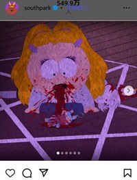 中国発のかわいいキャラ「ラブブ」も餌食に＝サウスパークのインスタグラム＠southparkより