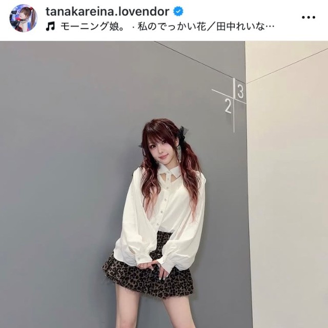 田中れいなインスタグラム(@tanakareina.lovendor)より