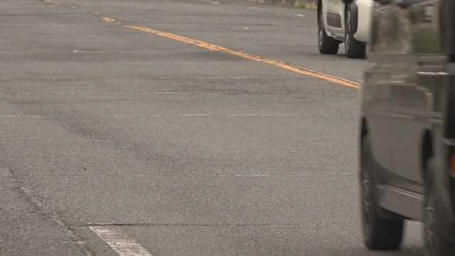 事故があった現場　岡山・北区北方