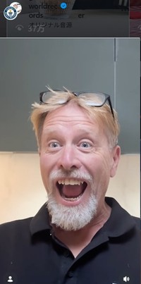 大声の世界記録を塗り替えたジョセフ・マクグレイル＝ベイトアップさん＝ギネス記録のインスタグラム＠guinnessworldrecordsより
