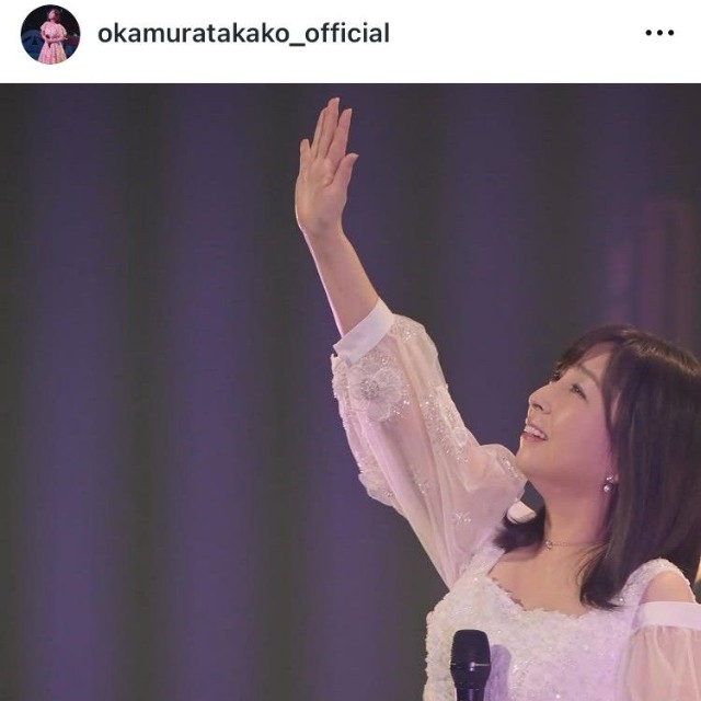 岡村孝子インスタグラム＠okamuratakako_officialより