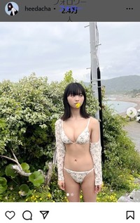 蒔埜ひなのインスタグラム＠heedachaより