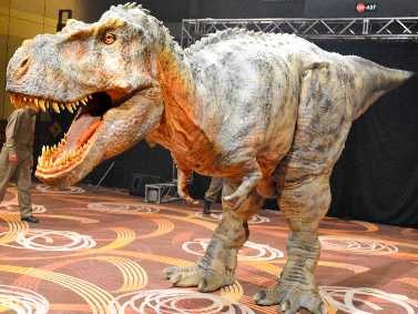 全長８メートル、動くティラノサウルス　人が入って操縦