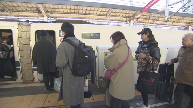 年末年始をふるさとなどで過ごした人たちのＵターンがピーク　岡山