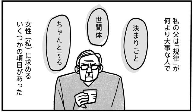 規律を大事にする父（daydayさん提供）