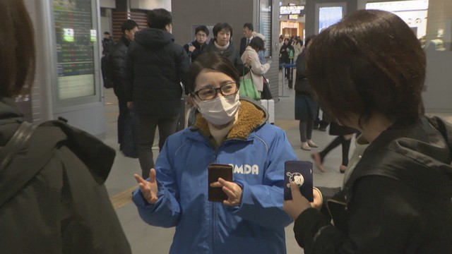 看護師／小川直美さん　JR岡山駅　午前9時ごろ