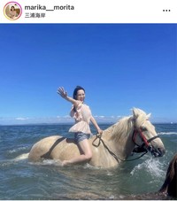 森田真理華アナのインスタグラム＠marika__moritaより