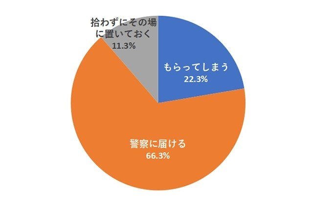 もしも道端で1万円拾ったらどうしますか？（提供画像）