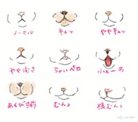 kaoruさんが描いた『猫の口元9選』（画像提供：kaoruさん）