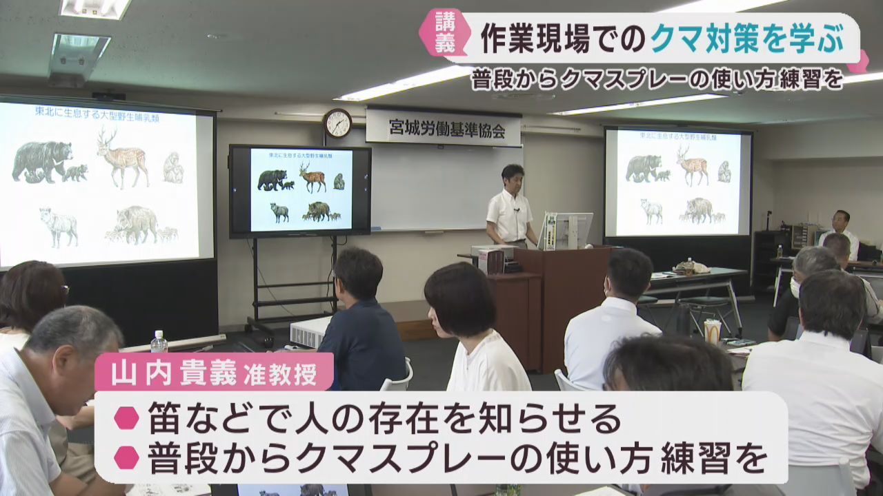 クマの被害を防ぐ　農林業や建設業が対象の安全対策セミナー　仙台・青葉区