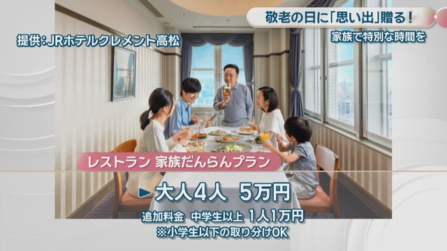 提供:JRホテルクレメント高松