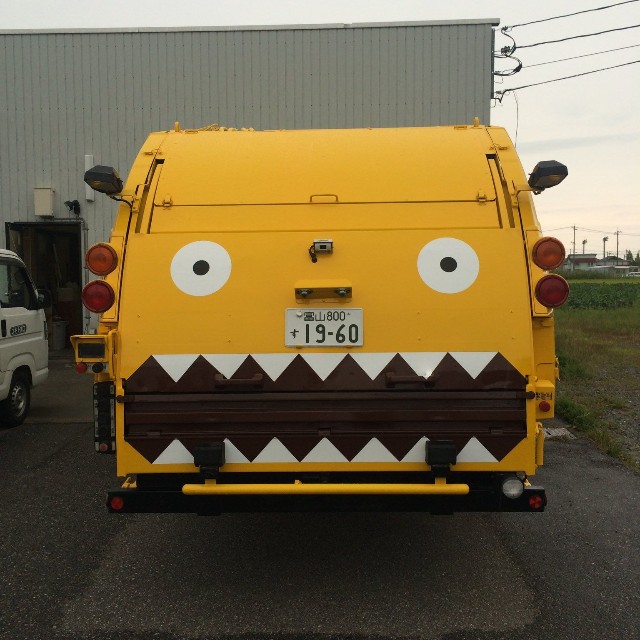 こちらがごみ収集車のイメージを一変させたデザイン（三井陽一郎さん提供）