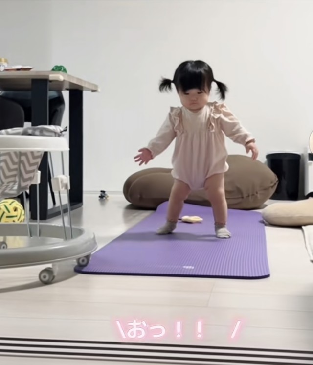 見ていたママも思わず「おっ！」（提供：@saki_chan__さん）
