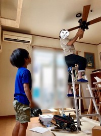 末っ子くんの５歳の誕生日プレゼントは、シーリングファン（提供：なみそさん）