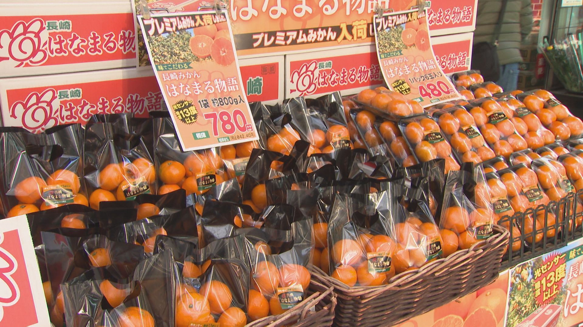 糖度13％以上の“プレミアム”ミカン「はなまる物語」きょうから限定