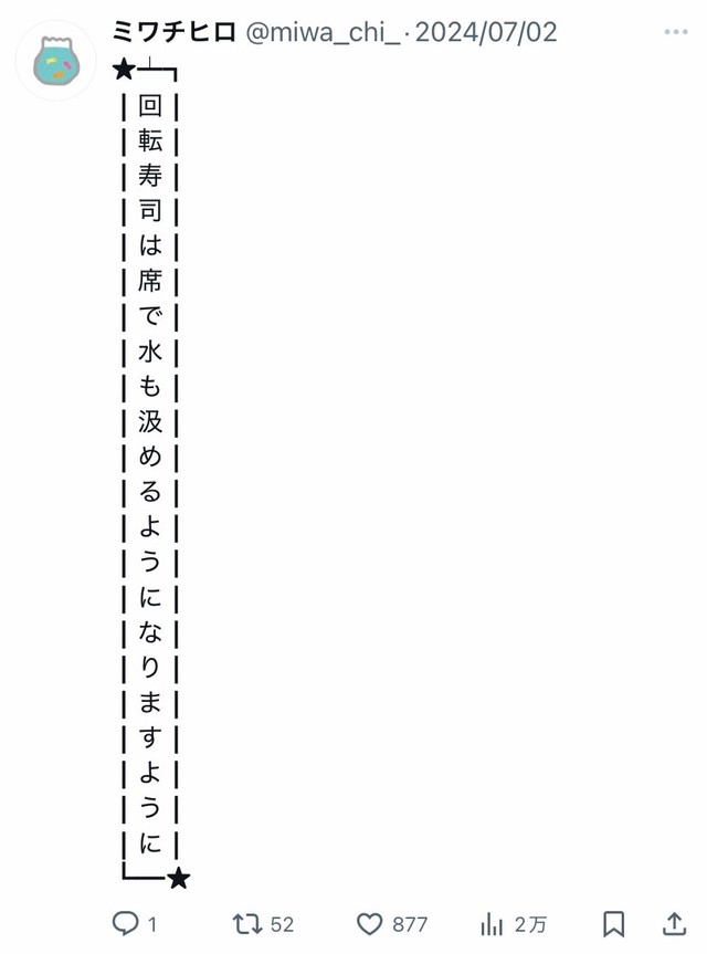 2024年の投稿（ミワチヒロさん提供）