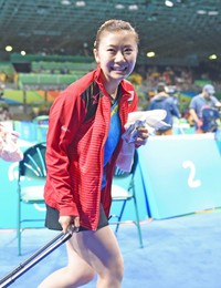 福原愛さん　2016年リオデジャネイロ