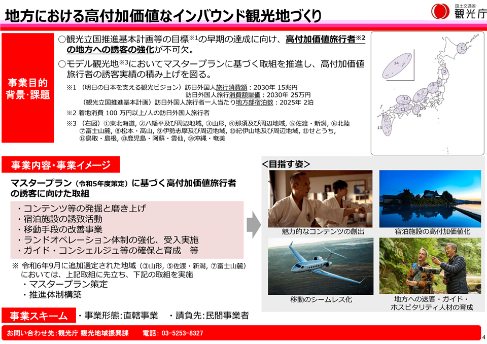 地方における高付加価値なインバウンド観光地づくり