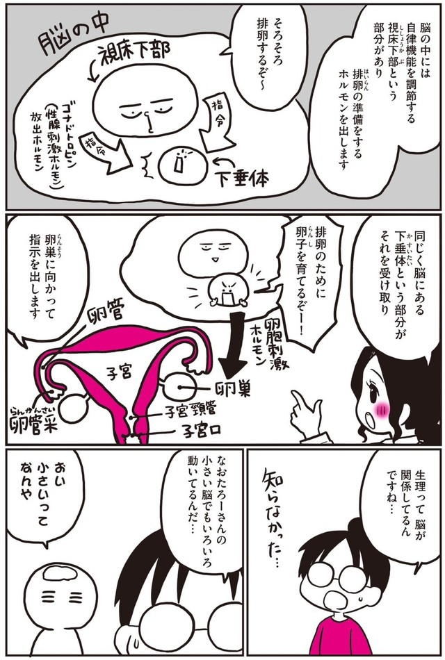 【漫画】『生理前に起こる不調のこと、産婦人科医の先生に全部聞いてみた！』23（なおたろーさん提供）