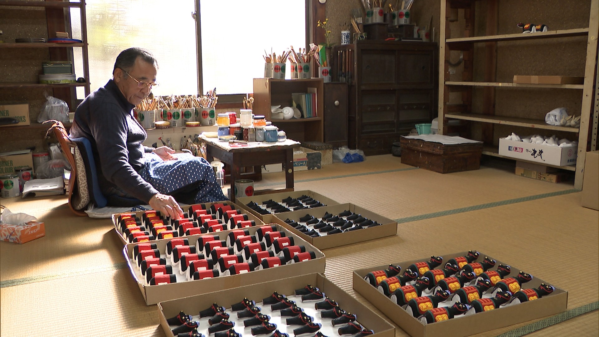 明治時代から続く伝統工芸の倉敷はりこ 来年の干支 丑 の人形作りが最盛期 岡山 Ksbニュース Ksb瀬戸内海放送