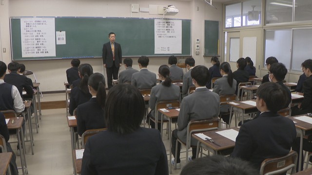 岡山県の公立高校で一般入試　県立全日制の平均競争率は1.03倍　合格発表は19日