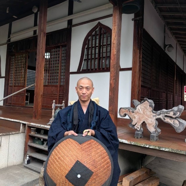 大阪の寺院で得度し、臨済宗の法灯を受け継いだ／青巌 宗晃さん（@atahuta123）提供