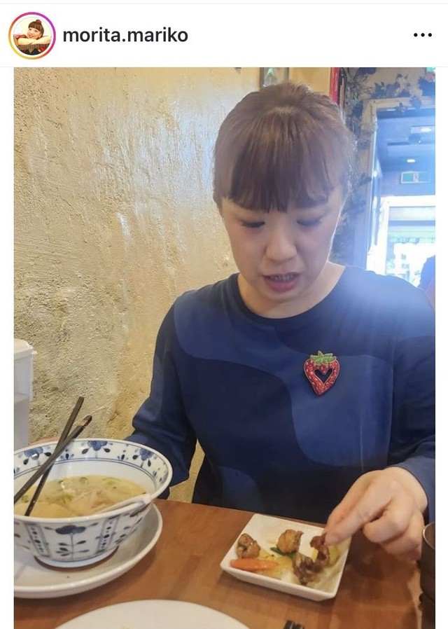 森田まりこのインスタグラム＠morita.marikoより