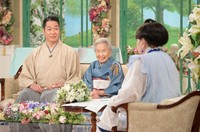 ひいきにしている玉川太福さん（左）との共演にご満悦？の玉川祐子さん