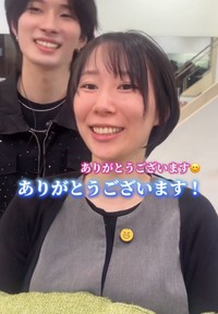 笑顔を見せる女性／レイジさん（@view_reiji）提供
