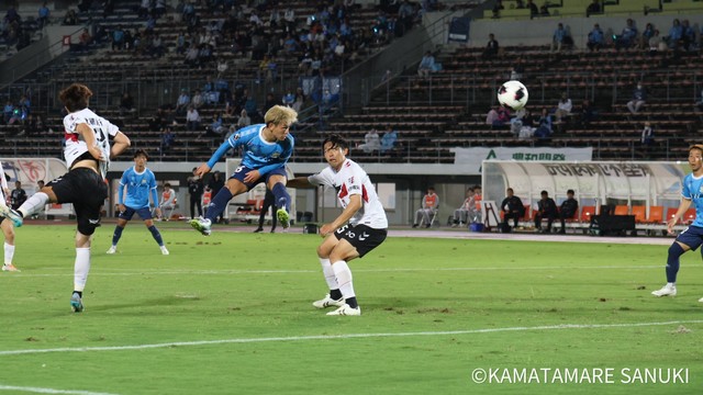 有田の勝ち越し弾　🄫KAMATAMARE SANUKI