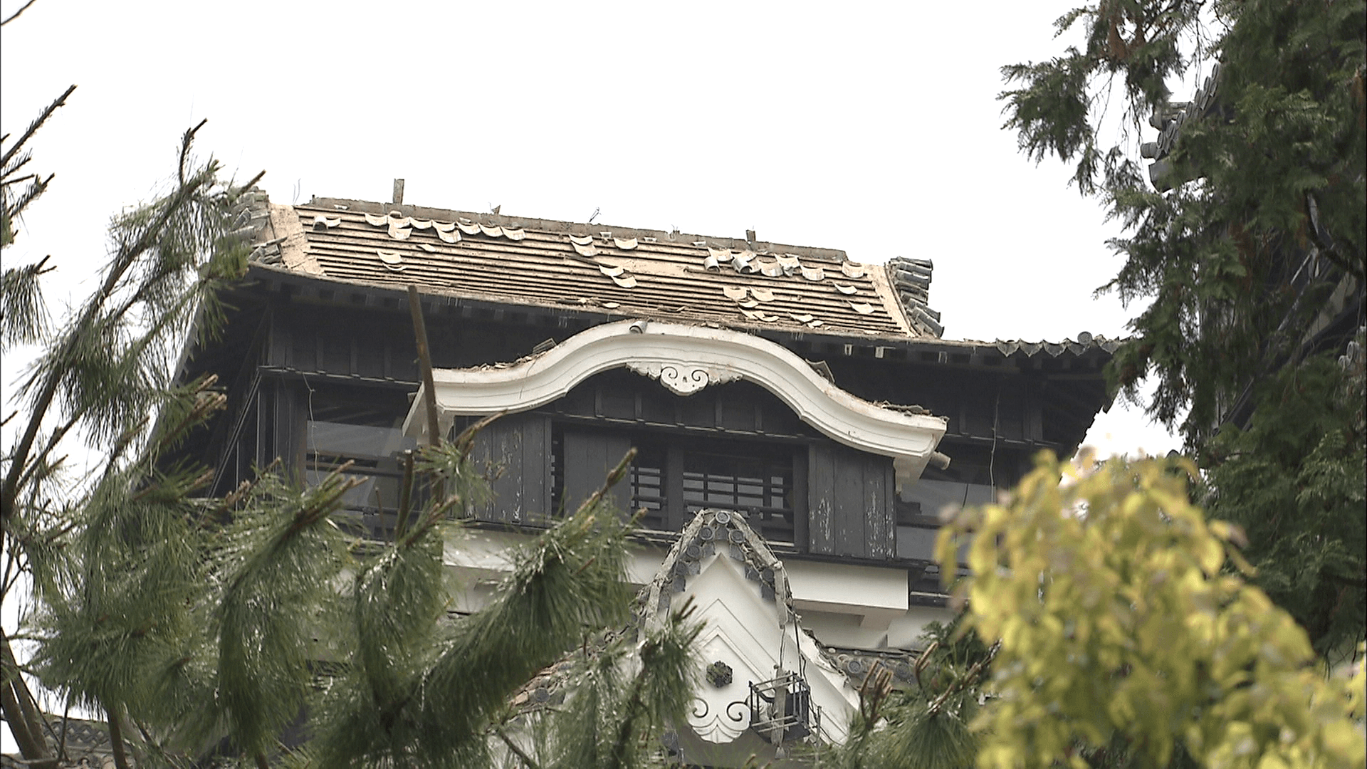 2016年4月 被災した熊本城
