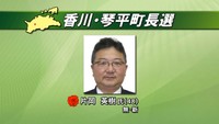 香川・琴平町長選　新人の片岡英樹氏が現職を破り初当選