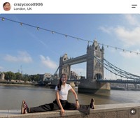 CRAZY COCOさん「この橋をずっとロンドンブリッジやと思っててんな笑　タワーブリッジやってんなwww」（本人の公式インスタグラムから）