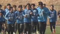 J1ファジアーノ岡山　新体制での初練習　政田サッカー場　岡山・東区升田