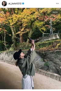 1月19日の加藤あいインスタグラム＠ai_kato1212より