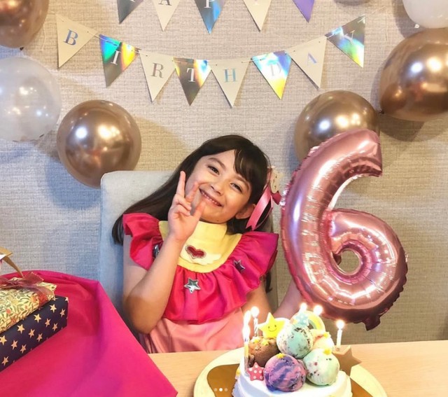 星野アイに扮する娘さん（6歳）／投稿主提供