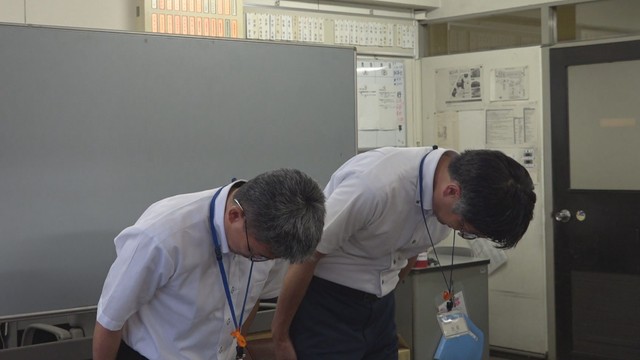 岡山市教委の会見　岡山市役所