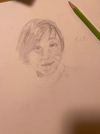 小学3年の時の作品（久保桂奈さん提供）