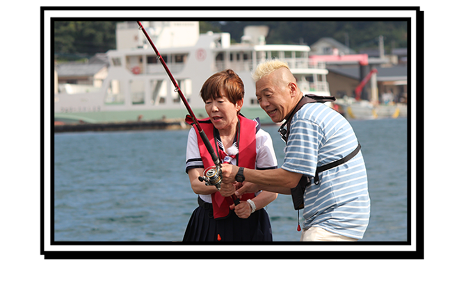 上野敏子さんとウド鈴木さんの釣り