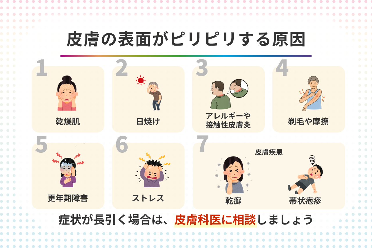 顔 が ピリピリ する