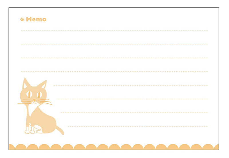 日めくりの裏面はメモとして使えます